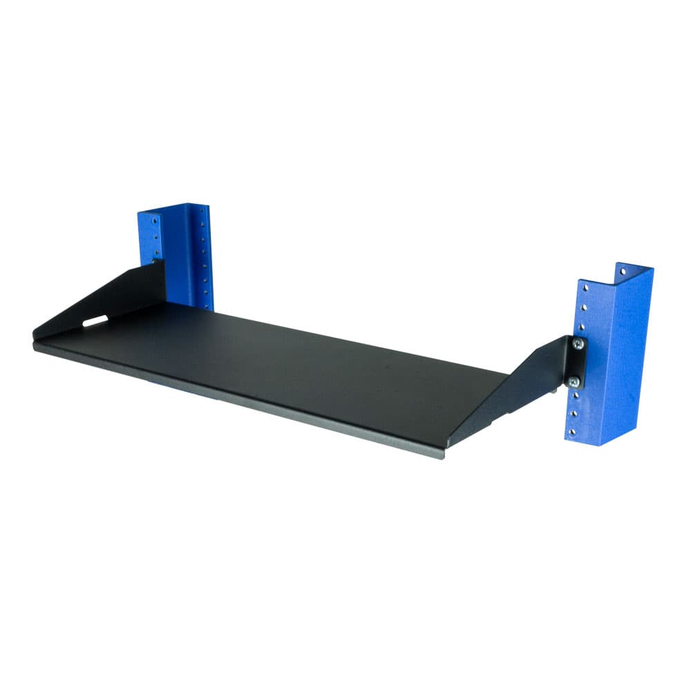 1U 2 Post Rack Shelf - 7" Solid, Flanges Down 1U 2 Post Rack Shelf - 7" Solid, Flanges Down