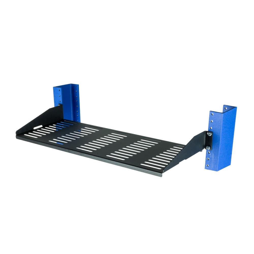 1U 2 POst Rack Shelf - 7" Vented, Flanges Up 1U 2 POst Rack Shelf - 7" Vented, Flanges Up