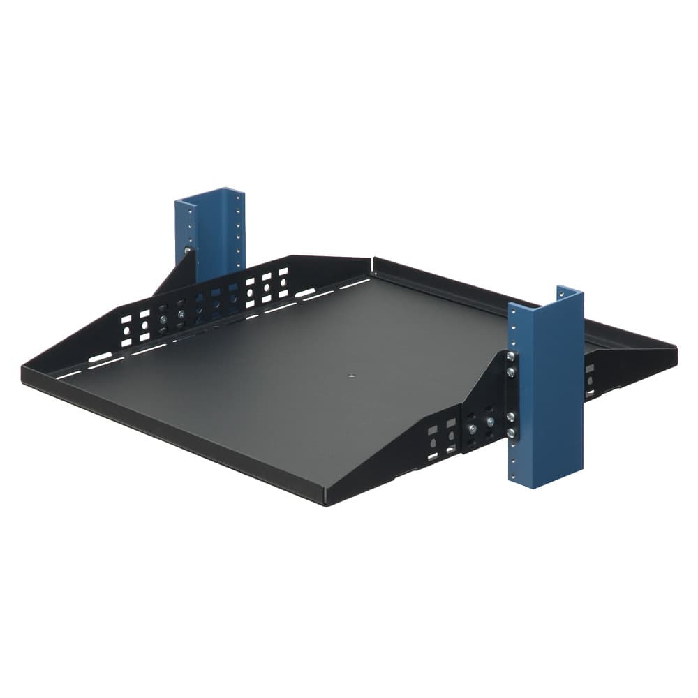 2U Configurable Relay Rack Shelf - 20" Solid 2U Configurable Relay Rack Shelf - 20" Solid