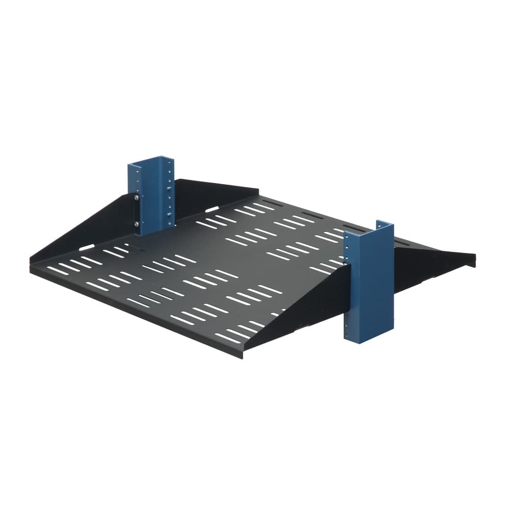 2U 20" 2 Post Shelf, Vented, Flanges Down 2U 20" 2 Post Shelf, Vented, Flanges Down