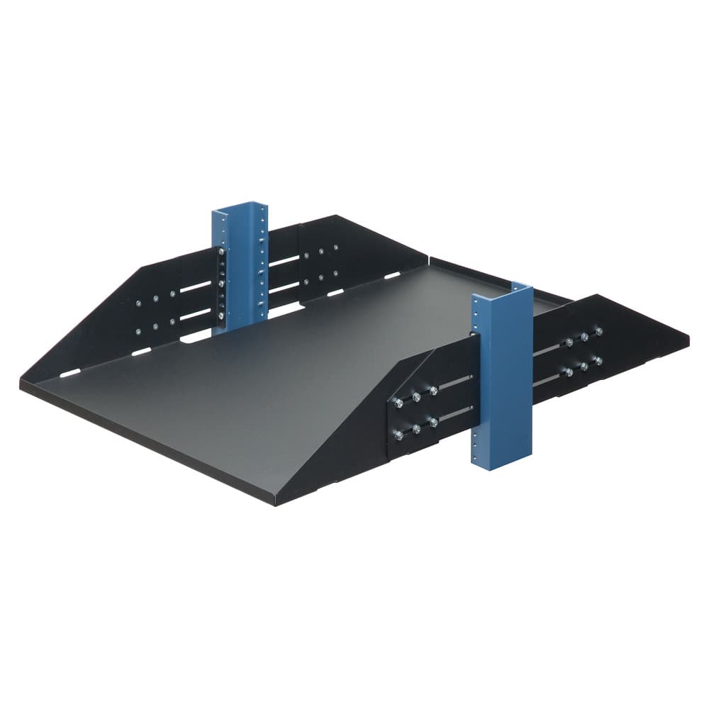 3U 29" Adjustable Rack Shelf - Flanges Down 3U 29" Adjustable Rack Shelf - Flanges Down
